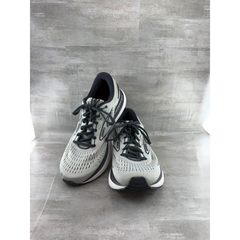 Brooks Glycerin GTS 19 Women Sz 10 Wide D Grey Black Running Shoes 1203441D085